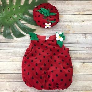 Infant girls strawberry costume by Koala Kids